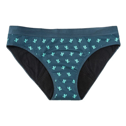 Youth Cacti/Floral Cotton Menstrual Panties