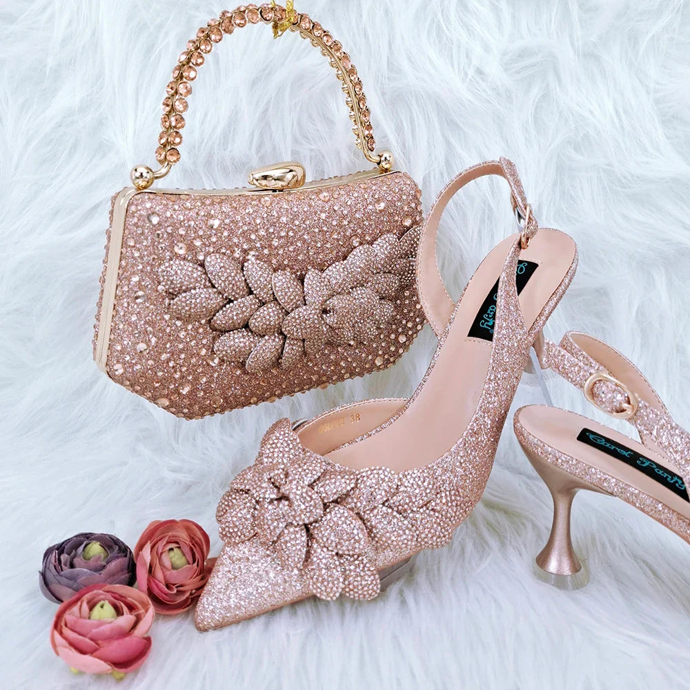 Italian Shoes And Bag Sets For Evening Party HFG1-6