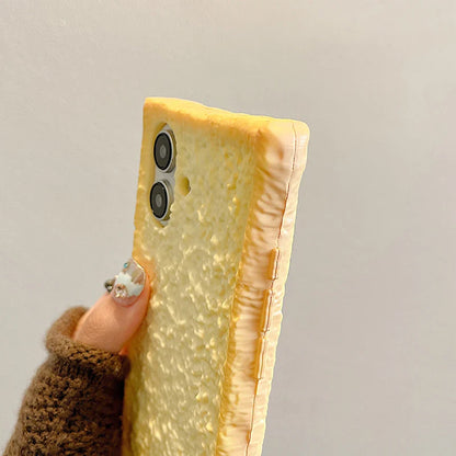 Fashion Funny Bread Toast Soft Silicone Phone Case