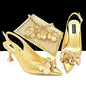 Italian Shoes And Bag Sets With Stones HQS1-28