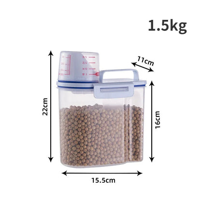 Premium Pet Food Storage Container with Airtight Seal - Durable, Large Capacity, Easy Clean & Stylish Design for Dogs & Cats