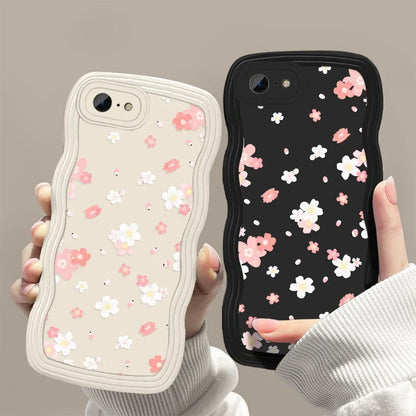 Flower Candy Color Silicone Soft Cover Phone Case