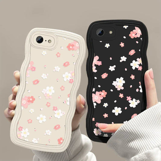Flower Candy Color Silicone Soft Cover Phone Case