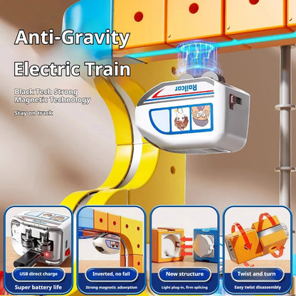 Magnetic Cube Track & High-Speed Train Set