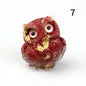 1PCS Crystal Stone Owl Animal Crafts Hand Made Small Figurines DIY Resin Table Decor Home Decor Girls Gifts