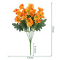 SunsetBloom Everlasting Outdoor Mums – Lifelike Artificial Flowers for Garden & Patio Decor