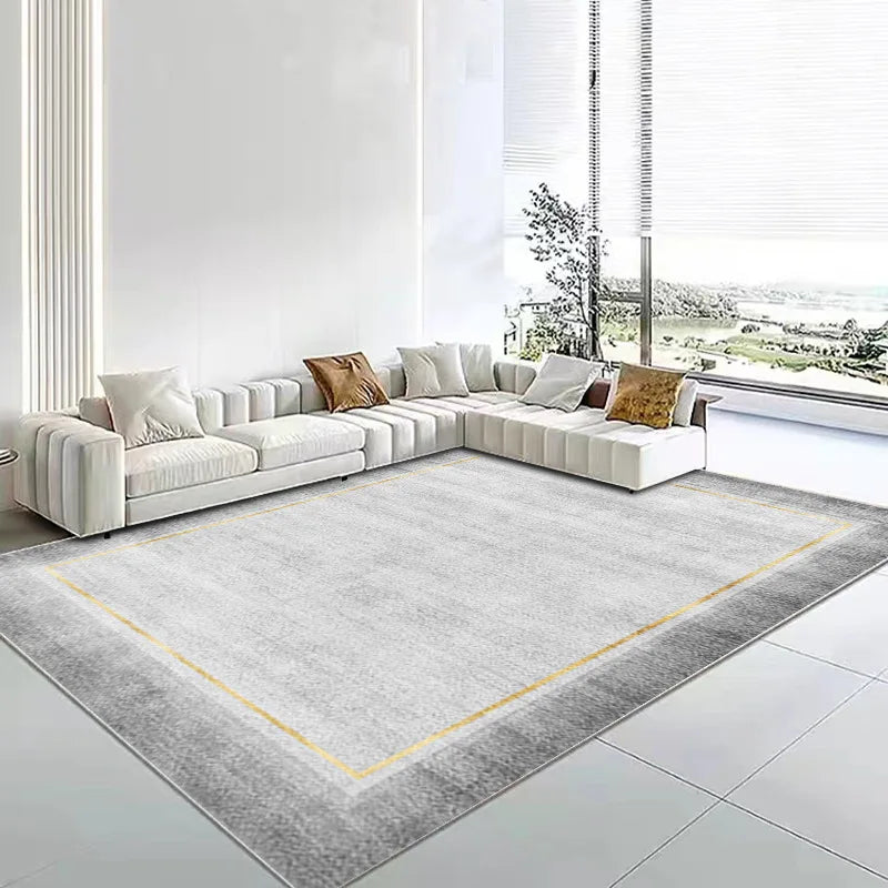 Modern Minimalist Geometric Patterned Living Room Bedroom Rugs Soft Texture Anti-Slip Stylish Home Floor Decor