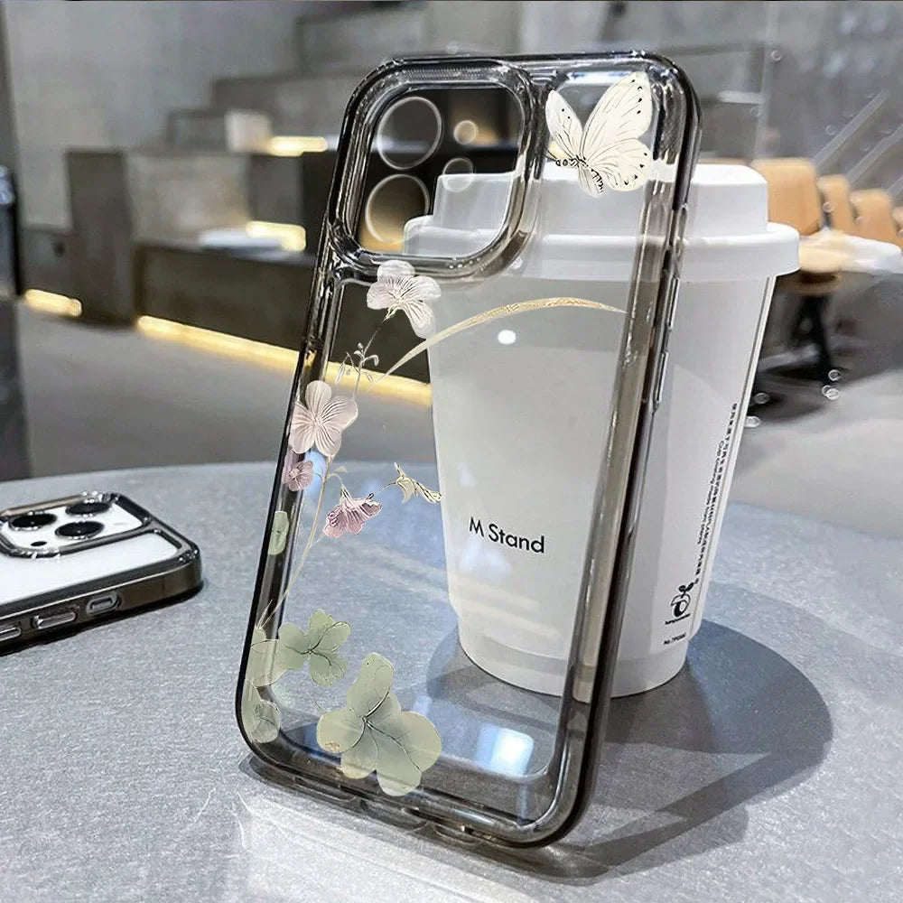 Flower Cover Silicone Fundas Phone Case