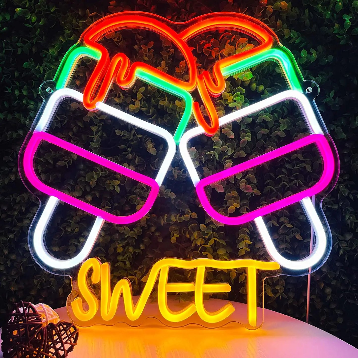 Wedding Neon Light Letters LED Sign Bar room decoration Party Bedroom Playroom Cave Children's Room Shop Home Wall Decoration