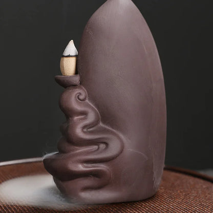 Serene Buddha Backflow Incense Burner