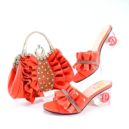 Elegant Italian Shoe and Bag Set