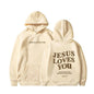 Jesus Loves You Print Pullover Hoodies Women's Hoodie Autumn Winter Men Streetwear Sweatshirt Unisex Hooded Tops Hooded Clothes