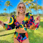 Puffer puff two piece swimsuit