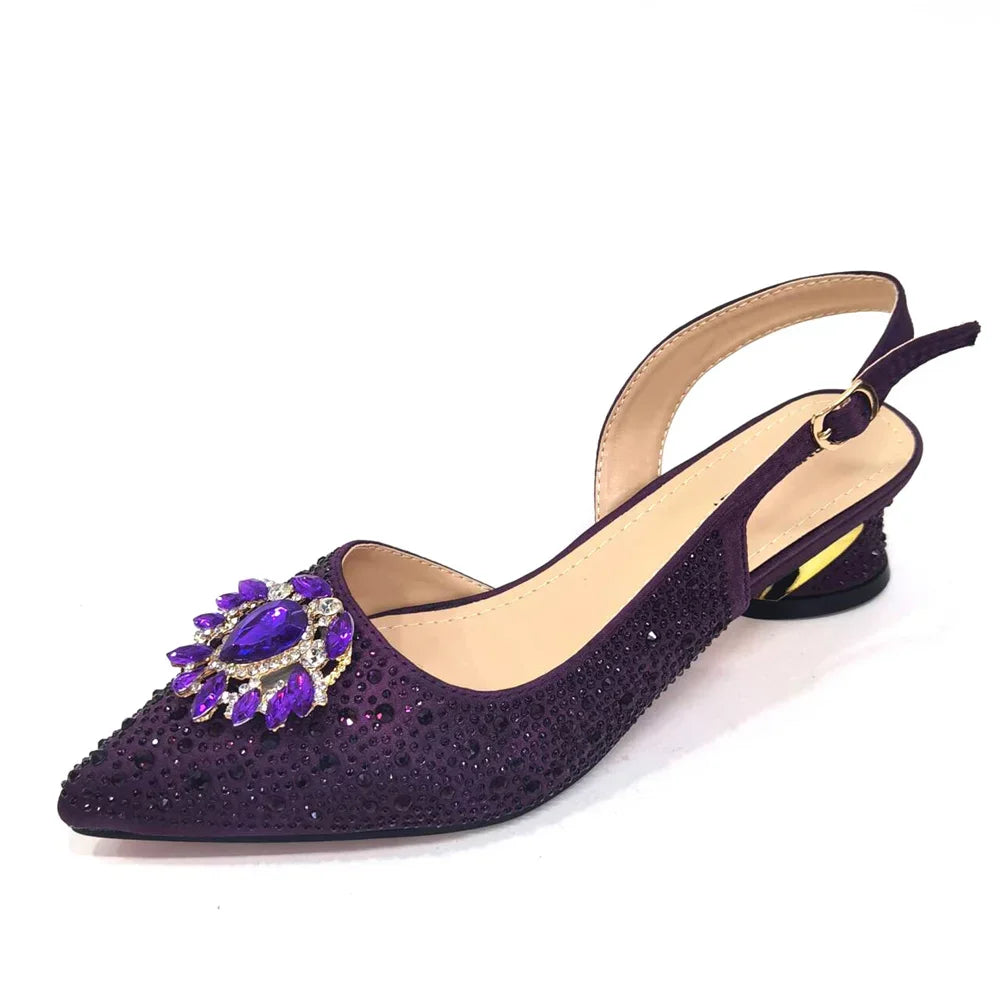 Elegant And Sexy Champagne Shoes And Bag set