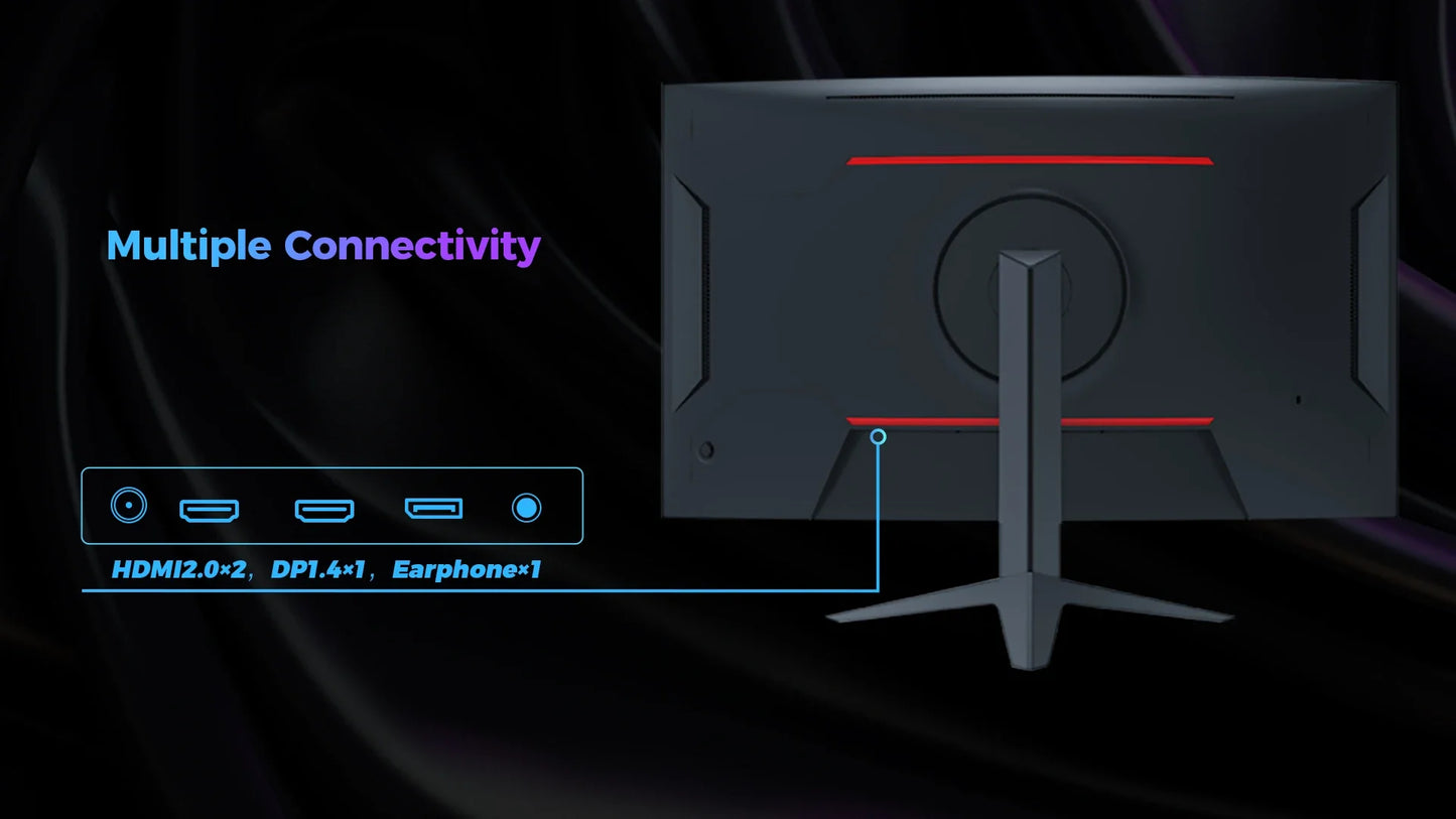 KTC 32inch H32S17C Curved Gaming Monitor,16:9Aspect Ratio,1920x1080@180HzResolution,16.7M 8Bit,32 Inch,180Hz Refresh Rate