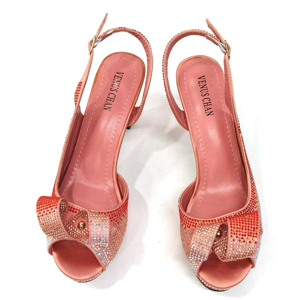Newest INS Style Ladies Shoes And Bag Set