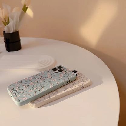 Korean Retro Flowers Phone Case