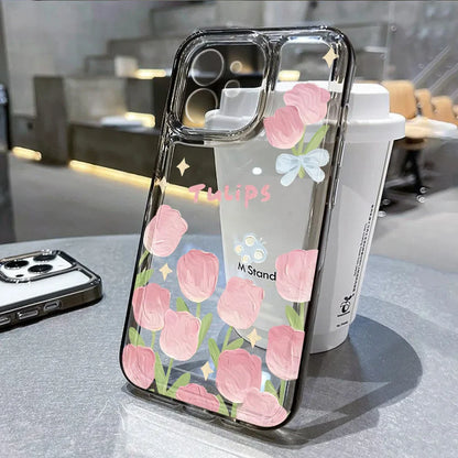 Flowers Silicone Soft Shockproof Cover Phone Case