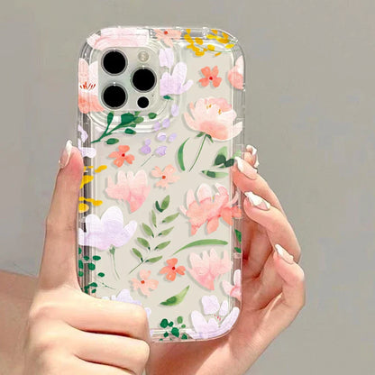 Flower Clear Cover Soft Fundas Phone Case