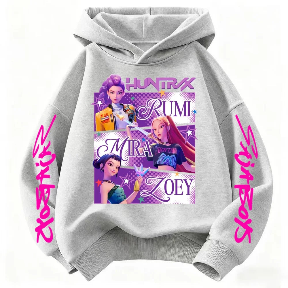 2025 hot sales New Kpop Demon Hunters girls group Printing Hoodie  Pullover Tops Man Woman Sweatshirt autumn winter hoodies