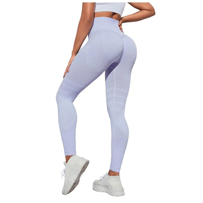 High Waist Compression Leggings for Women - Seamless Slimming Opaque Stretch Pants for Yoga and Fitness