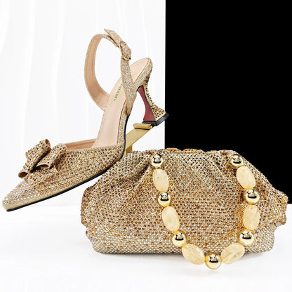 High Quality Style Ladies Shoes And Bags Set HC1-1