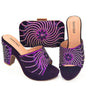 New Arrival African Wedding Shoes and Bag Set HJK1-22