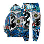 European New Style Letter Hip-hop 3D Digital Printing Fashion Casual Sports Youth Men And Women Hoodie Long Pants 2-Piece Sets