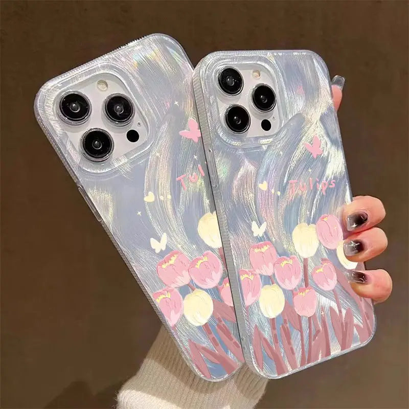 Pink Flower Cover Phone Case