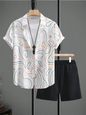 Resort wear Luxury Style Men's Short-sleeved outfit