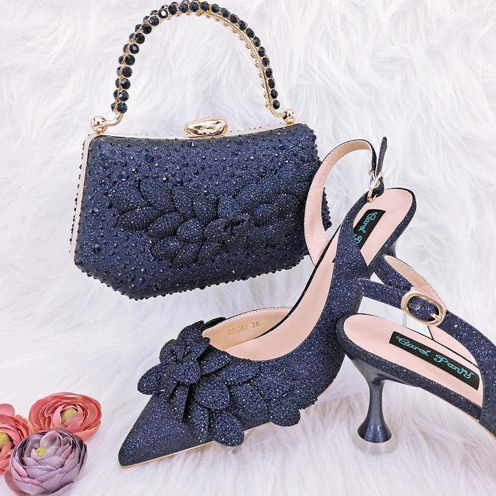 Italian Shoes And Bag Sets For Evening Party HFG1-6