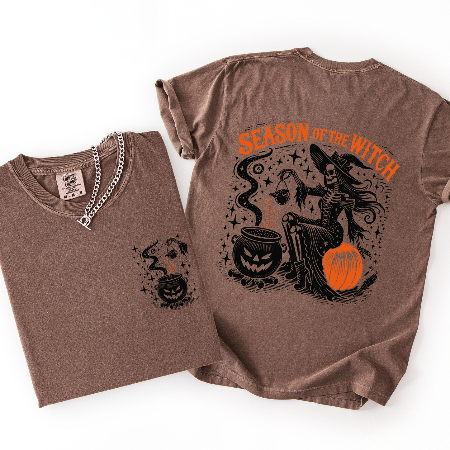 Season of the Witch, Halloween, Front and Back, Spooky, Comfort Colors T-Shirt