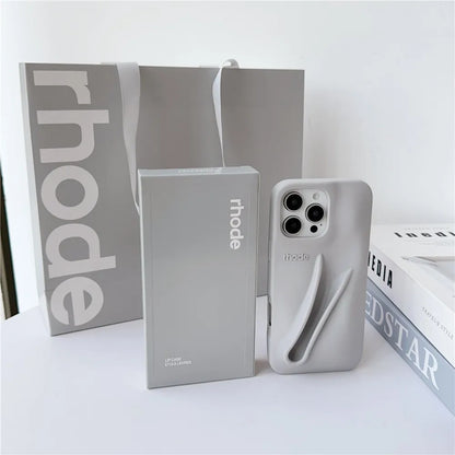 Rhode Lipstick Holder Silicone Phone Case
