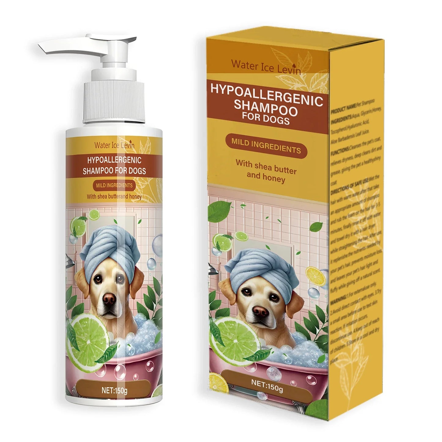 Pet Shampoo - Neutral Deep Cleansing Pet Bathing with Fresh Fragrance, Moisturizing, Removing Odor, Suitable for Cats and Dogs, Keeping Clean Hair, Smooth and Shiny