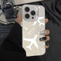 Fashion Stripe Pattern Lens Protect Plating Back Cover Fundas Phone Case