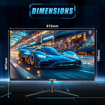FYHXele 24Inch 100Hz Gaming Monitor 1080P Desktop Display 2ms Response Time Eye Care Screen LCD Support HDR G-Sync VESA