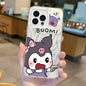 Cute Kuromi Cartoon Feather Yarn Phone Case