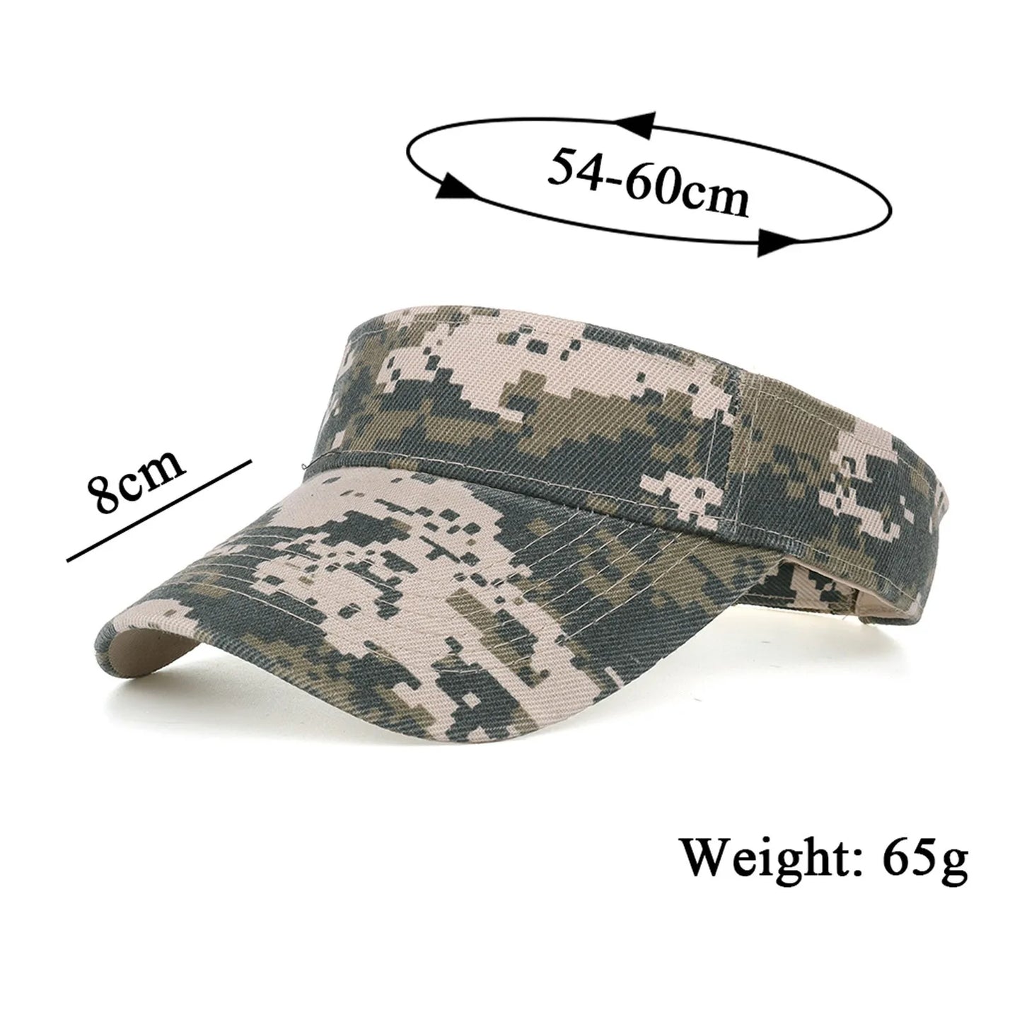 Camouflage Breathable Sun Hats Women Adjustable Visor UV Protection Tennis Running Sunscreen Hat
