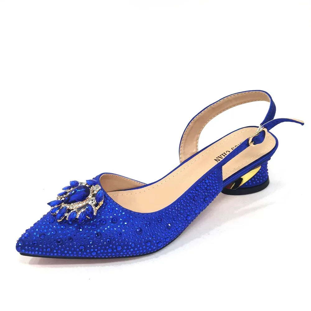 Elegant And Sexy Champagne Shoes And Bag set