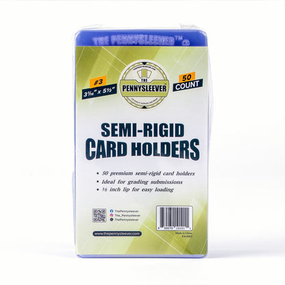 Semi-Rigid Card Holder #3 (3¹⁄₁₆'' x 5¹⁄₂'') (50 count)