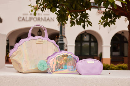 Iridescent Shell Keepall Bag – Mermaid Self-Care Tote