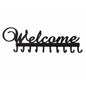 Key Holder Wall Mounted Key Hooks For Wall Decorative With 10 Hooks Black Metal Key Organizer Rack Hanger For Entryway