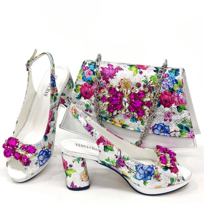 Lastest Italian Ladies Shoes with Matching Bag HMA1-4