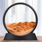 7-inch Quicksand Sand View Deep Sea Art Picture Hourglass 3D Dynamic Display Motion Sand Painting Home Office Decoration Gifts