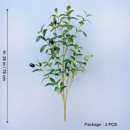 65-200CM Artificial Olive Plant tree High Branches Faux plant Plastic Leaf  Ornamental indoor Artificial Plant for Home Decor