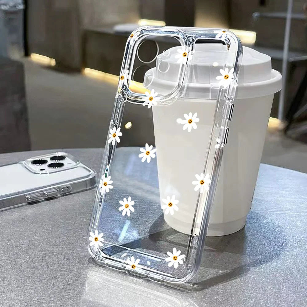 Transparent Flower Phone Case