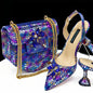 Italian Fuchsia Shoes And Bag Sets HDF1-7