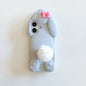 Cute Cartoon Benny Rabbit Hairball Tail Holder Phone Case