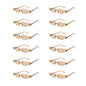 12 PCS  Flame Shaped Sunglasses