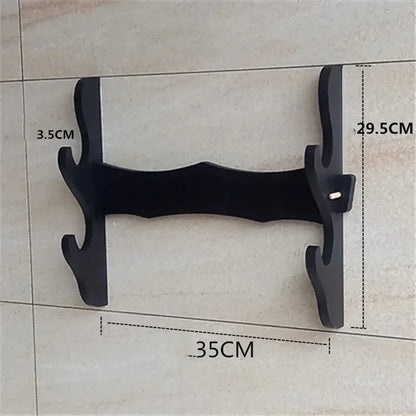 Wall Katana Support Sword Holder Wooden Wall Mount Multi-layer Stand Umbrella Rapier Shelf Display Support Weapon Bracket Holder